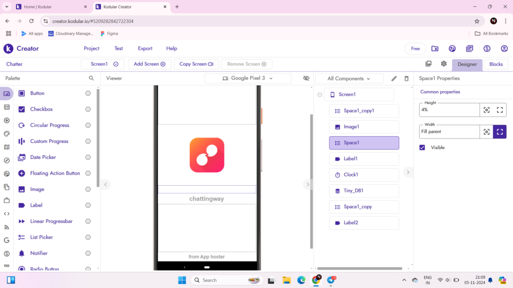 chatting app aia file